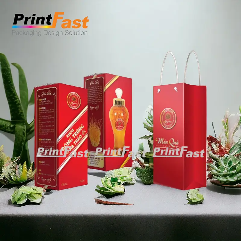 in hộp giấy đựng rượu