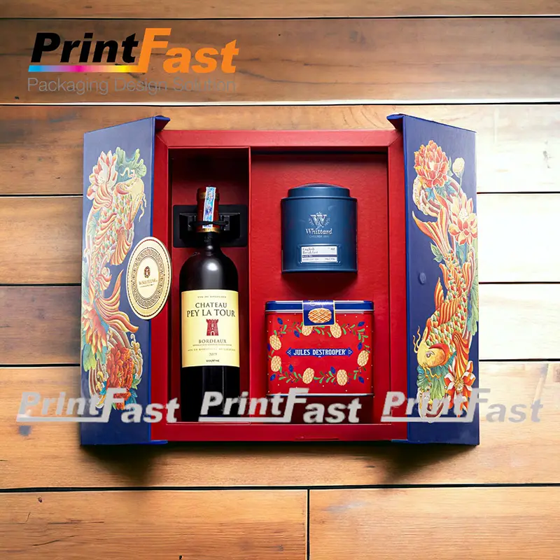 in hộp giấy đựng rượu