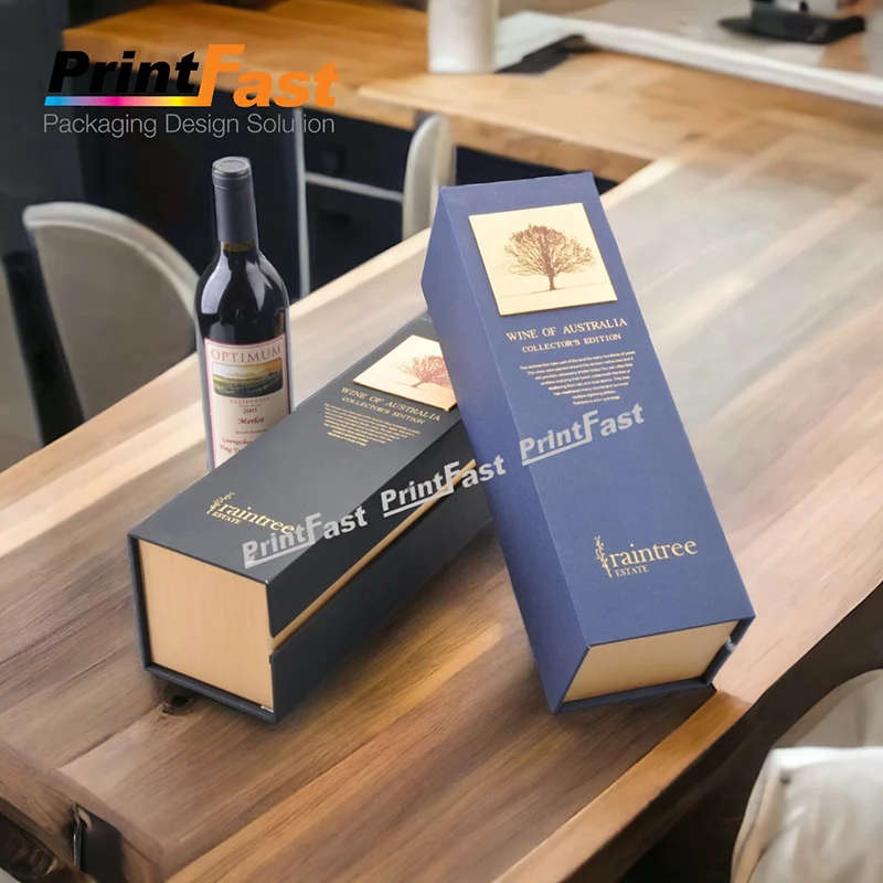 in hộp giấy đựng rượu