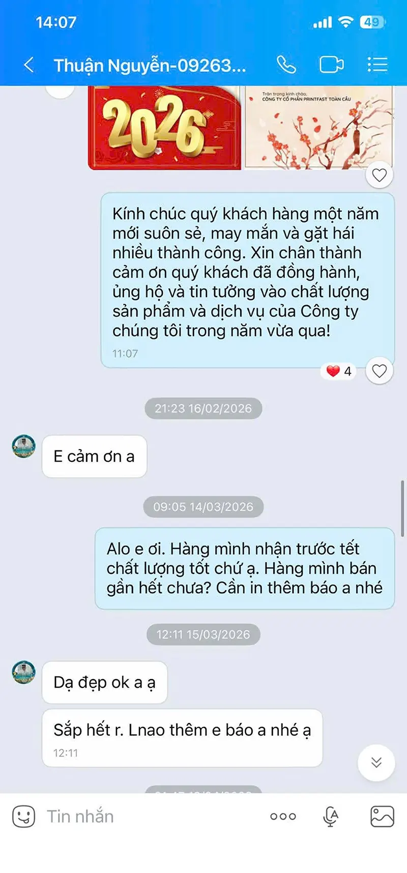 in hộp giấy