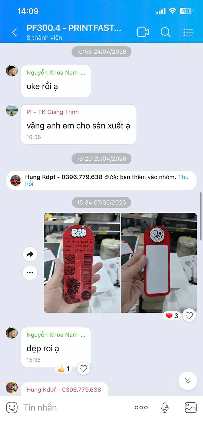 in hộp giấy