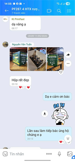 in hộp giấy tại xưởng