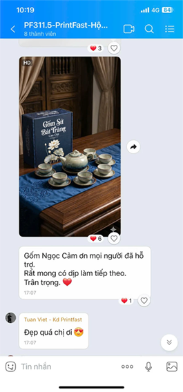 in hộp giấy tại xưởng